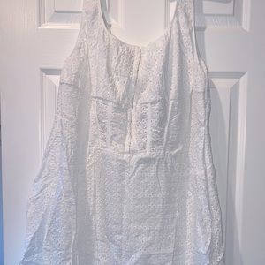 Pretty Little Thing white corset midi dress. 22. Never worn.